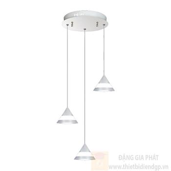 Đèn thả bàn ăn Ø270*H1000, LED 5W*3 lamp, ánh sáng trắng, vàng NB 9599/3